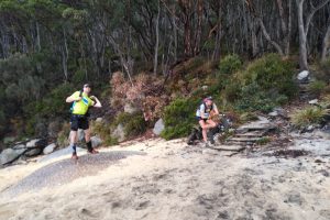 Hamish and Celeste at the Refuge Cove Nth exit