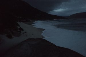 Lt Oberon Bay from the boulder at the beach exit